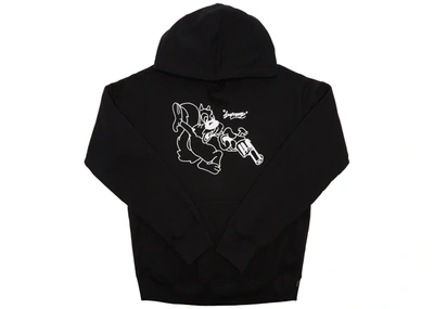 Pre-owned Supreme  Lee Hooded Sweatshirt Black