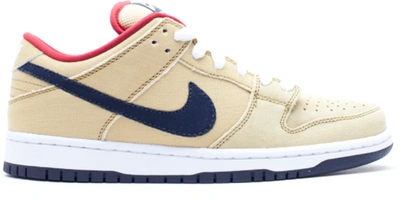 Pre-owned Nike  Dunk Sb Low Gold Dust In Gold Dust/marine