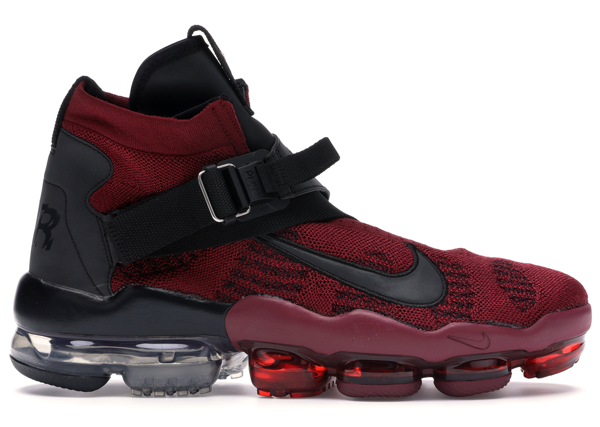 red and black flyknit vapormax