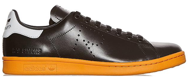 raf simons stan smith black orange