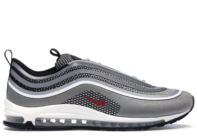 Pre-owned Nike  Air Max 97 Ultra 17 Silver Bullet In Metallic Silver/varsity Red-black-white