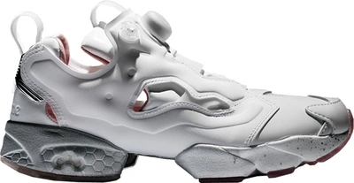 Pre-owned Reebok Instapump Fury Epitome Vitruvian Woman (w) In White/steel-burgundy