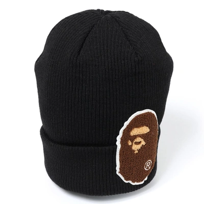 Pre-owned Bape  Big Ape Head Knit Cap Black