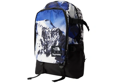 Pre-owned Supreme The North Face Mountain Expedition Backpack Blue/white