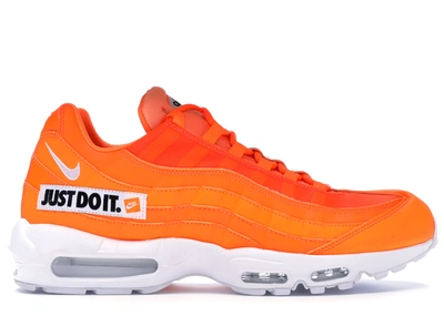 Pre-owned Nike Air Max 95 Just Do It Pack Orange In Total Orange/white-black  | ModeSens