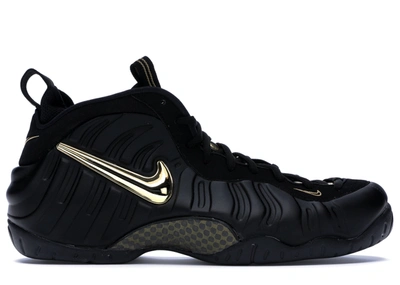 Pre-owned Nike  Air Foamposite Pro Black Metallic Gold In Black/metallic Gold-black