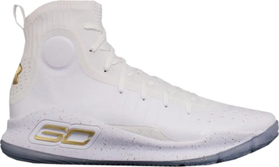 Pre-owned Under Armour  Curry 4 White Gold In White/metallic Gold