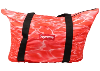 Pre-owned Supreme  Ripple Packable Tote Red