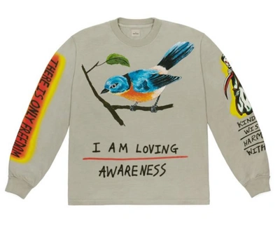 Pre-owned Yeezy Wes Lang Bird L/s Tee Vapor