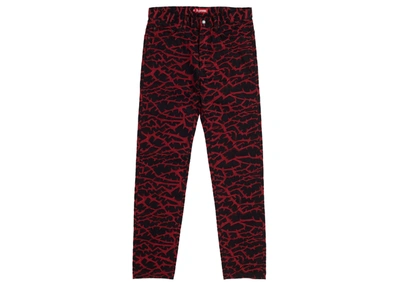 Pre-owned Supreme  Thorn Jean Red