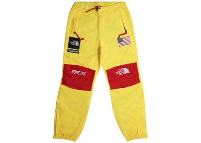 Pre-owned Supreme  The North Face Trans Antarctica Expedition Pant Yellow