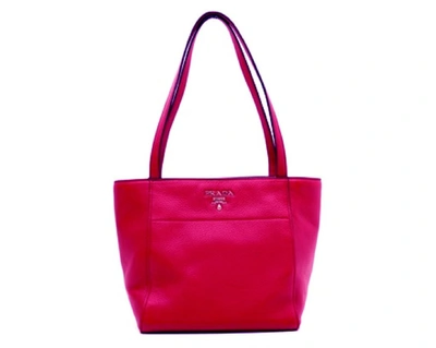 Pre-owned Prada  Vitello Phenix Tote Pink