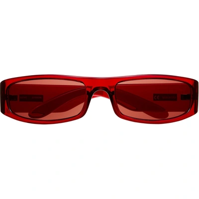 Pre-owned Supreme Astro Sunglasses Clear Red | ModeSens