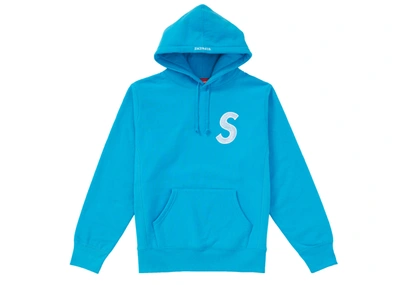 Pre-owned Supreme S Logo Hooded Sweatshirt (fw18) Bright Royal