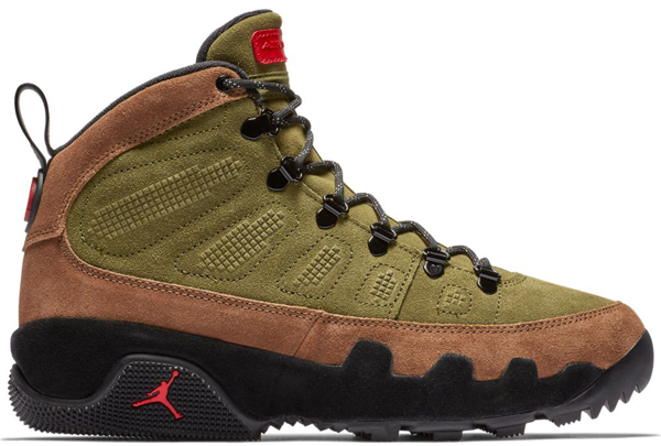 jordan 9 green and black