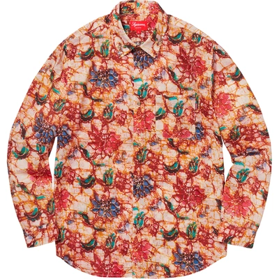 Pre-owned Supreme  Acid Floral Shirt Multi