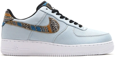 Pre-owned Nike Air Force 1 Low Afro Punk In Armory Blue/white-black |  ModeSens