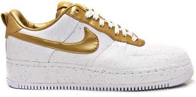 Pre-owned Nike  Air Force 1 Low Supreme Gold Medal In White/metallic Gold