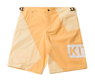 Pre-owned Kith Madison Short Yellow/pale Yellow
