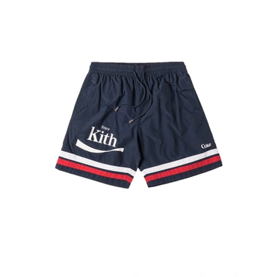 Pre-owned Kith  Coca Cola Tilden Swim Trunk Navy