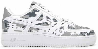 Pre-owned Nike  Air Force 1 Low Digi Camo In White/white