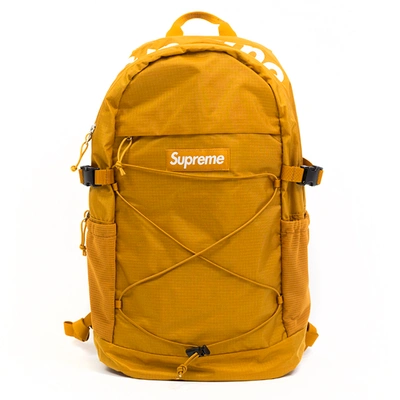 Pre-owned Supreme  210 Denier Cordura Backpack Gold