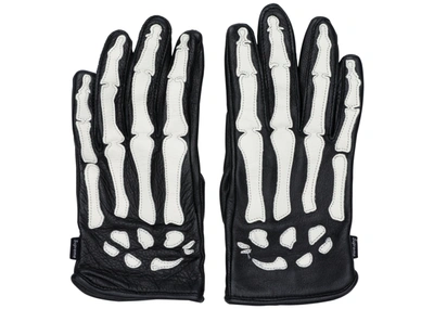 Pre-owned Supreme  Vanson Leather X-ray Gloves Black