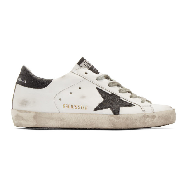 Golden Goose Ssense Exclusive White Superstar Sneakers In White/black ...