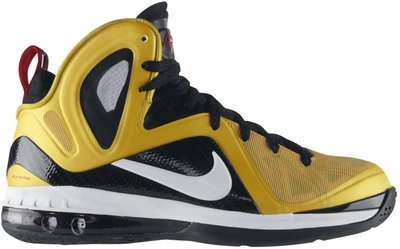 Pre-owned Nike  Lebron 9 Ps Elite Taxi In Varsity Maize/white-black-sport Red