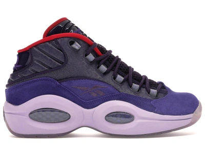 Pre-owned Reebok  Question Mid Ghost Of Chritmas Future In Purple