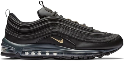 Pre-owned Nike  Air Max 97 Leather Black Gold In Black/anthracite-metallic Gold