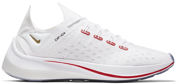 nike exp x14 white red
