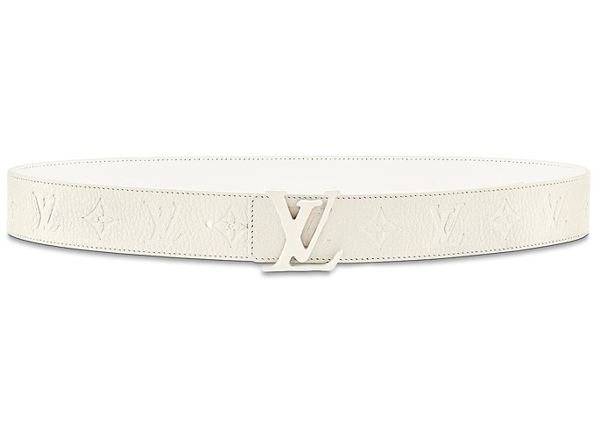 Plenarmøde mangel pris Pre-owned Louis Vuitton Initials Shape Belt Monogram 40mm Powder White |  ModeSens