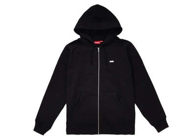 Pre-owned Supreme  Reflective Small Box Zip Up Sweatshirt Black