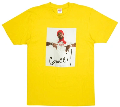 Pre-owned Supreme Gucci Mane Tee Yellow | ModeSens