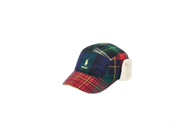 Pre-owned Palace  Ralph Lauren Polar Fleece Hunting Cap Plaid Multi