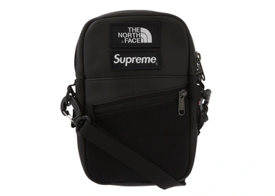 Pre-owned Supreme  The North Face Leather Shoulder Bag Black