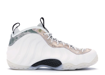 Pre-owned Nike Air Foamposite One Marble (women's) In Summit White/summit White-oil Grey