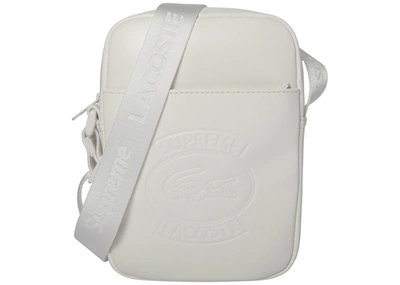 Pre-owned Supreme  Lacoste Shoulder Bag White