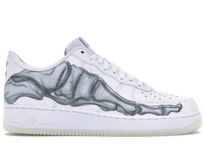 Pre-owned Nike Air Force 1 Low Skeleton Halloween (2018) In White/white-white