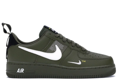 Pre-owned Nike  Air Force 1 Low Utility Olive Canvas In Olive Canvas/black-white-tour Yellow