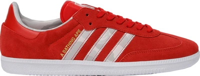 Pre-owned Adidas Originals  Samba Bape Winning Collection In Red/white/grey