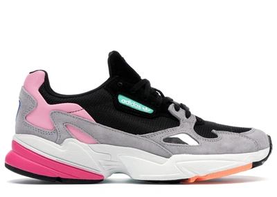 Pre-owned Adidas Originals Adidas Falcon Core Black Light Granite (women's) In Core Black/core Black/light Granite