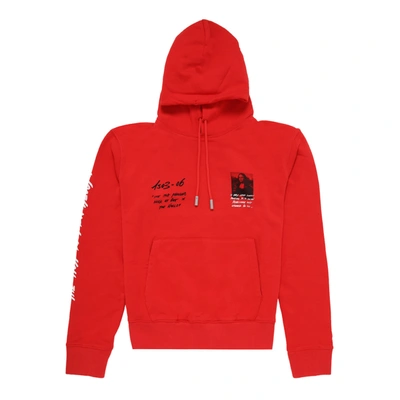 Pre-owned Off-white Monalisa Graphic Print Hoodie Red/black/white
