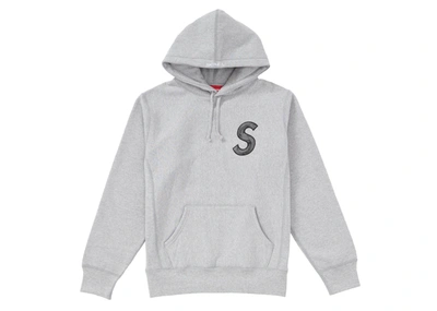 Pre-owned Supreme S Logo Hooded Sweatshirt (fw18) Heather Grey