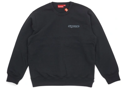 Pre-owned Supreme  Connect Crewneck Sweatshirt Black