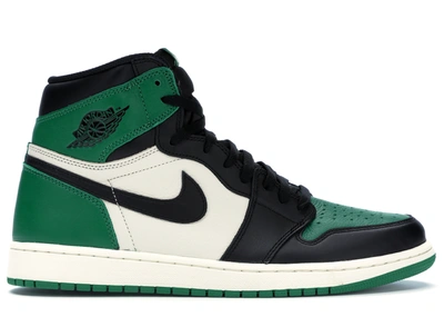 Pre-owned Jordan  1 Retro High Pine Green In Pine Green/sail-black