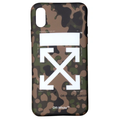 Pre-owned Off-white Camouflage Iphone X Case (ss19) Camo/white