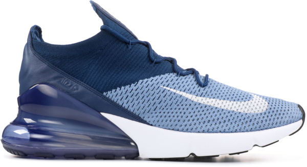 Pre-owned Nike Air Max 270 Flyknit Work Blue In Work Blue/white-brave  Blue-total Crimson | ModeSens