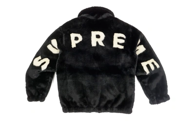 Pre-owned Supreme  Faux Fur Bomber Jacket Black